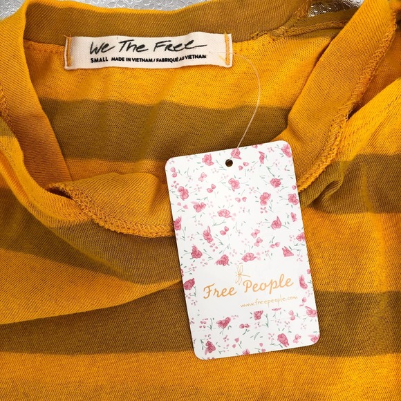 Free People We the Free NEW Womens Size Small Striped Twist Tank Top Pullover - Picture 8 of 10